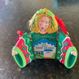 3 for $15 deal: Carlton Cards 2001 New Home Blessings holiday ornament vintage